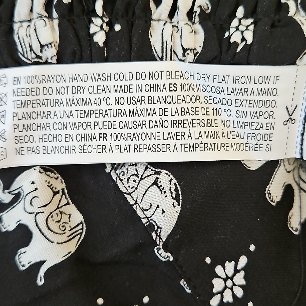 Forever 21 Elephant Print Palazzo Pants Size Small - Picture 7 of 7